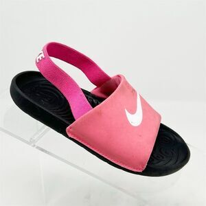 Nike Baby Toddler Kawa Slide Slingback Sandals Pink Size 10C Casual Shoes Summer